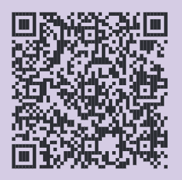 Picture of QR code on purple background