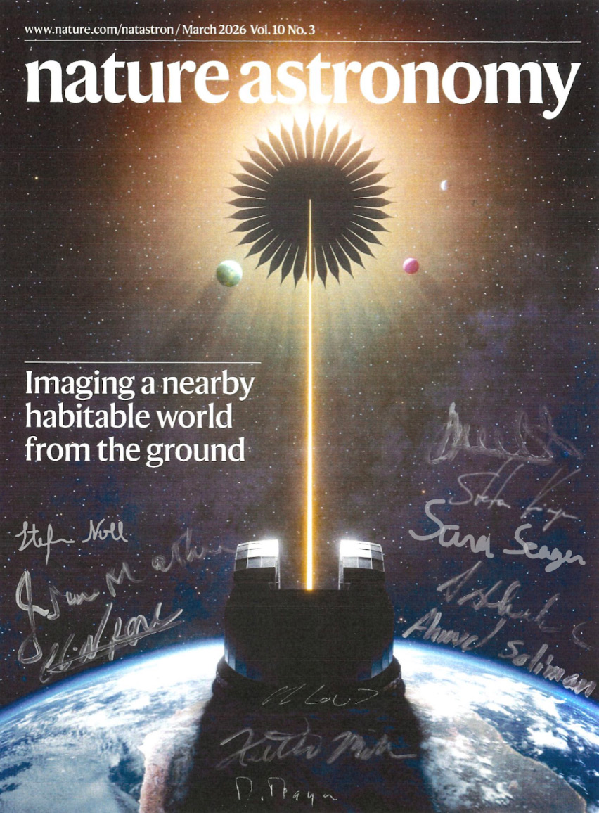 Nature Astronomy Study Demonstrates Feasibility of Orbiting Starshade for Ground-Based Exoplanet Imaging